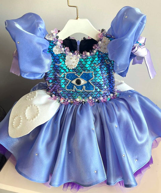 Monster halloween costume for baby girl toddler