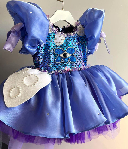 Monster halloween costume for baby girl toddler