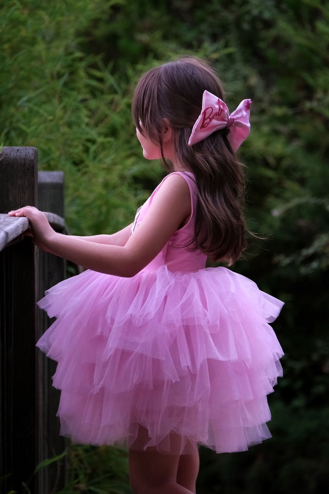 light pink ballerina dress Butterfly detailed light pink ballerina tutu