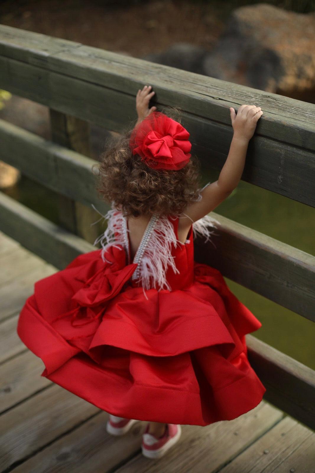 Girl Red Dress