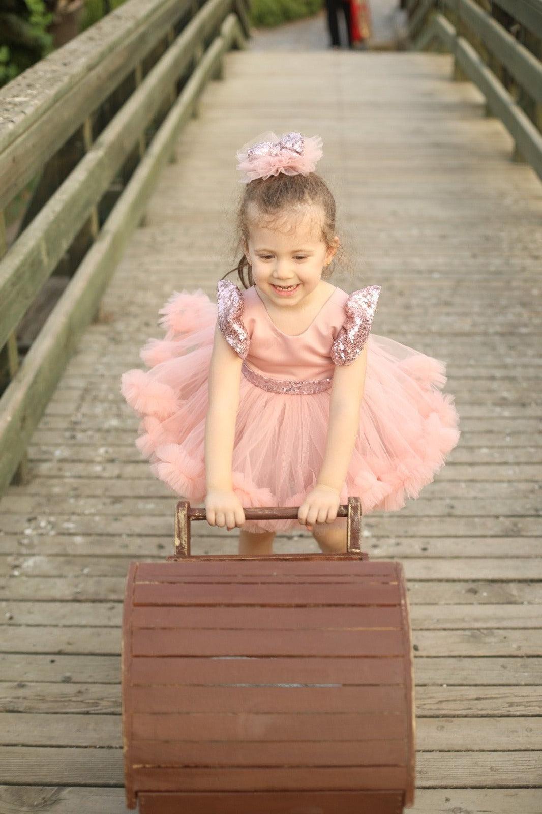 Mia Blush Girl  dress - MyBabyByMerry 
