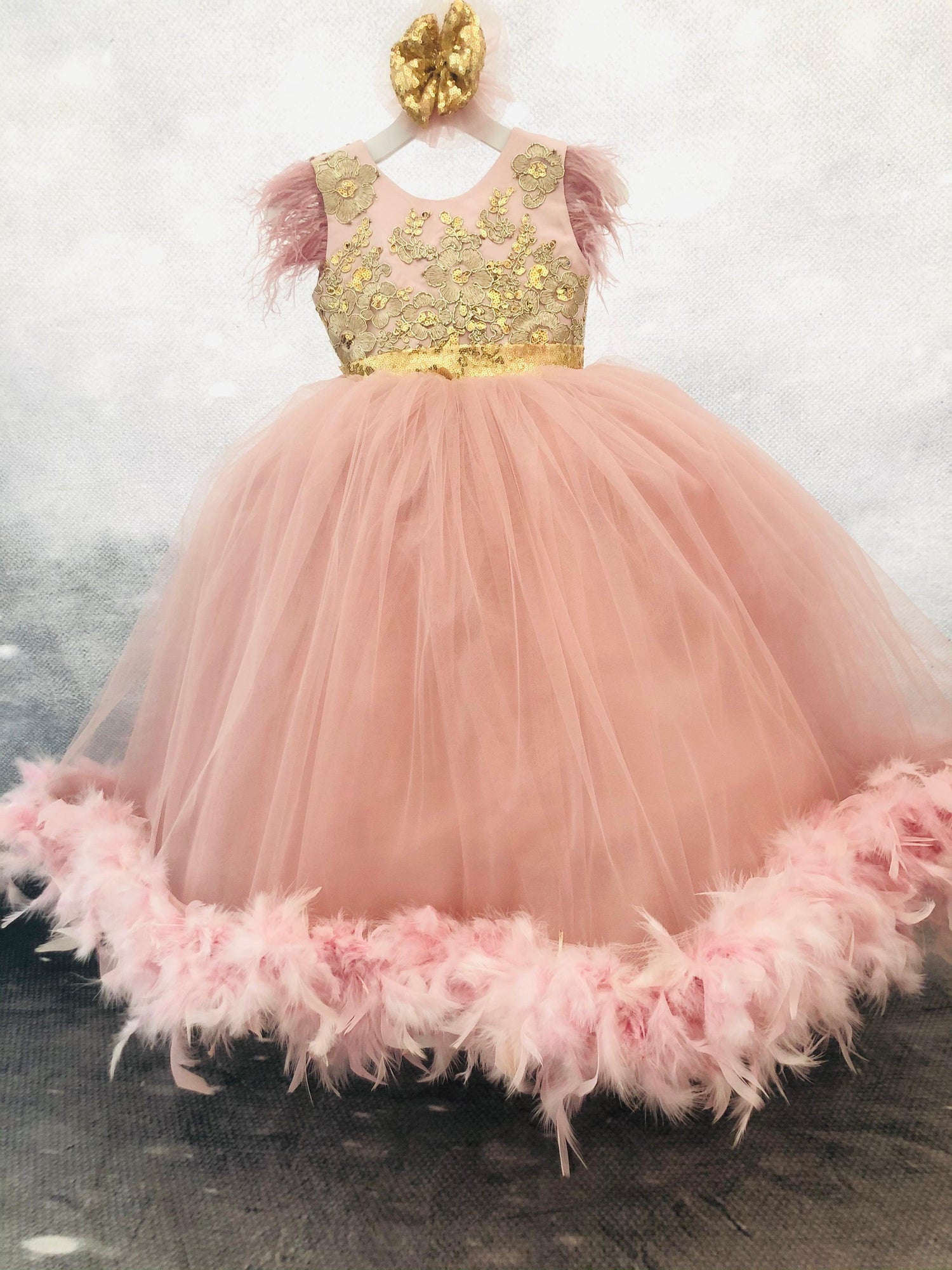Baby Feather Gown