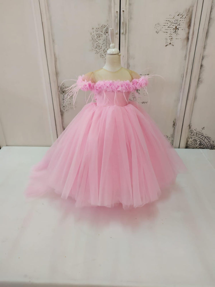 Rebecca Flower Dress Pink - MyBabyByMerry