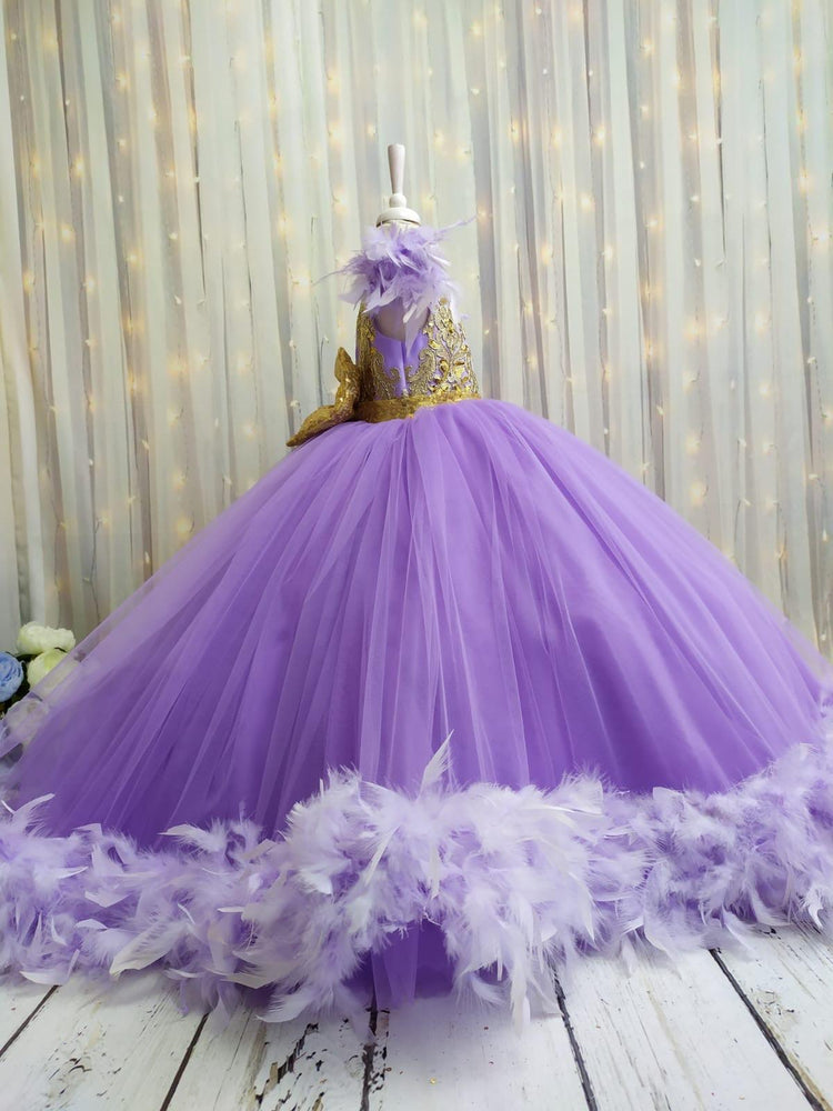 Purple Gown Dress