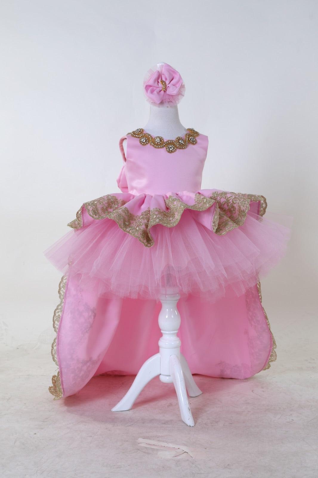 Matilda dress pink - MyBabyByMerry 