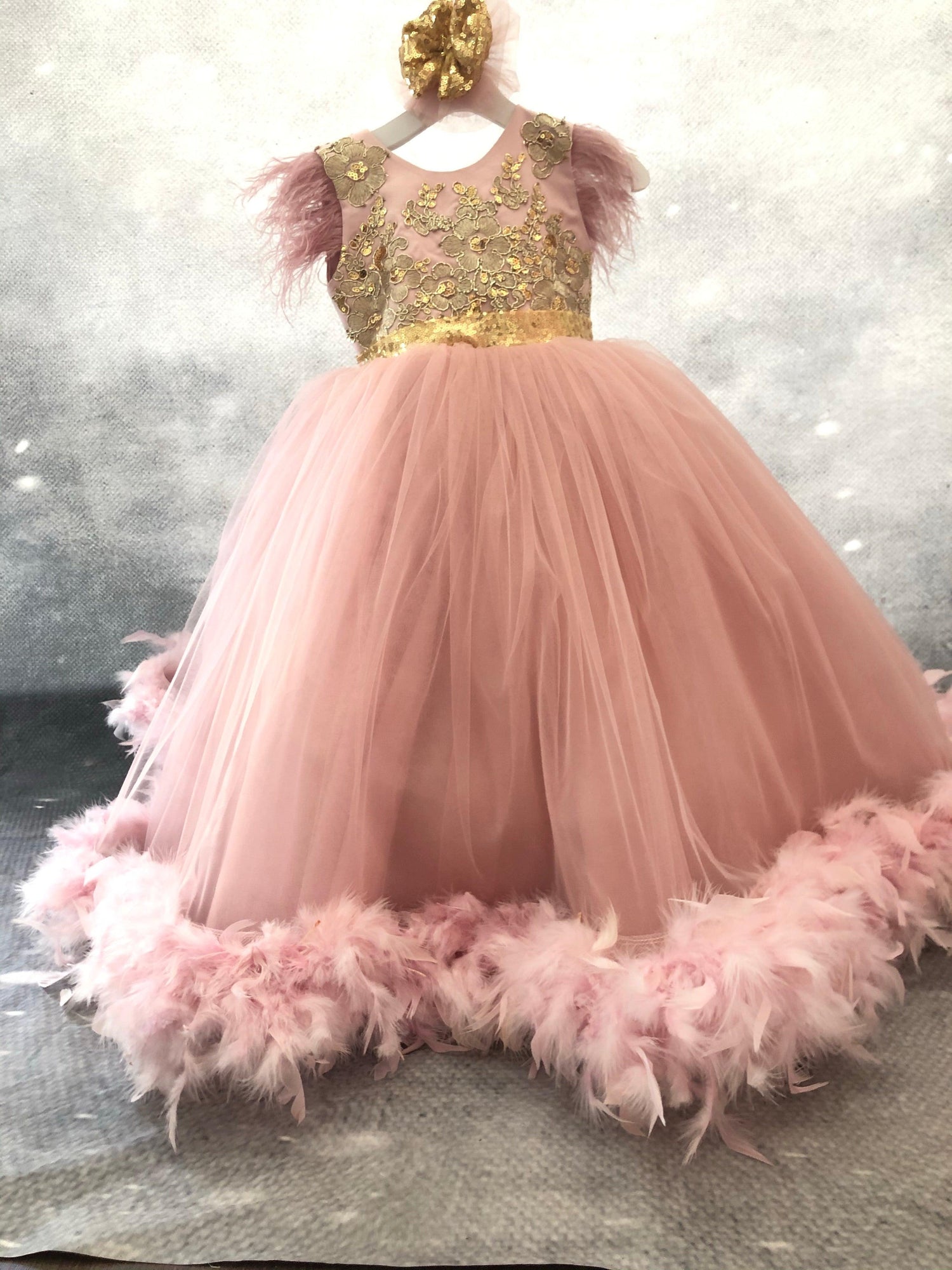 Baby Feather Gown