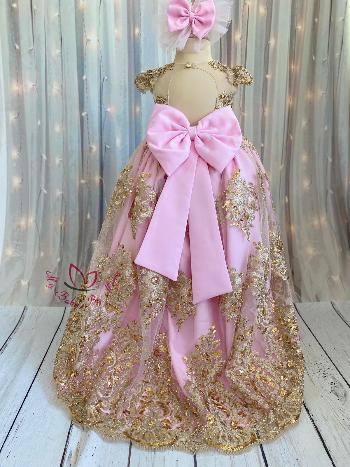 Princess Charlotte Dress Long - MyBabyByMerry 