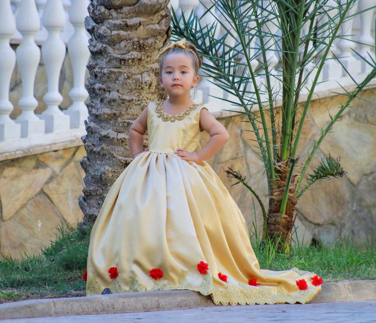 Belle inspired dress yellow