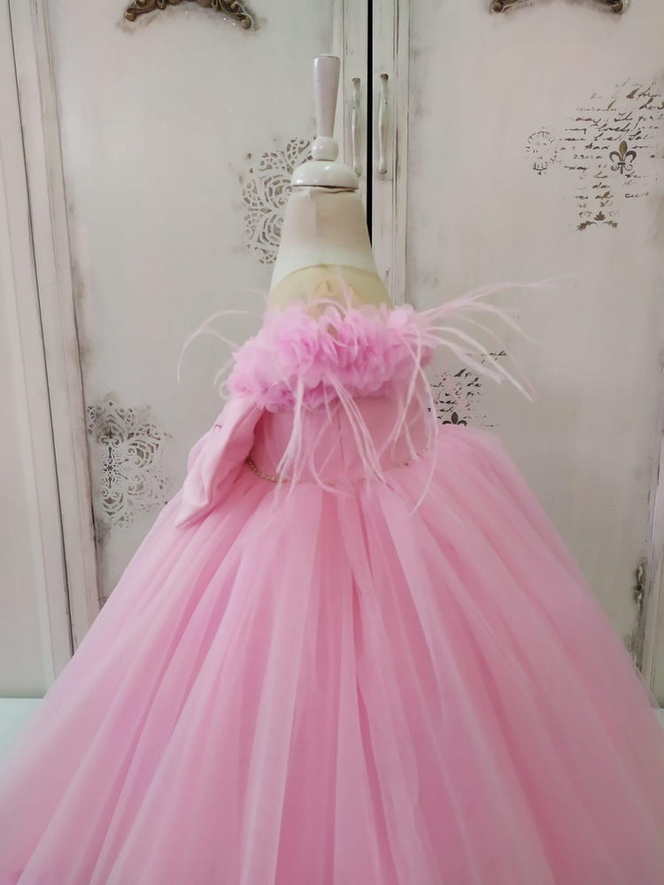 Rebecca flower girl dress pink