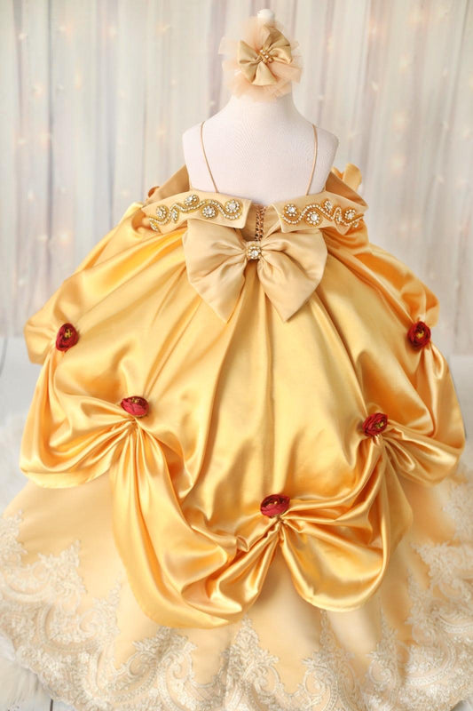 Burgundy Baby Gown