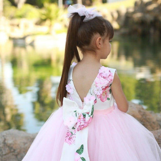 Sara 3d flower girl dress