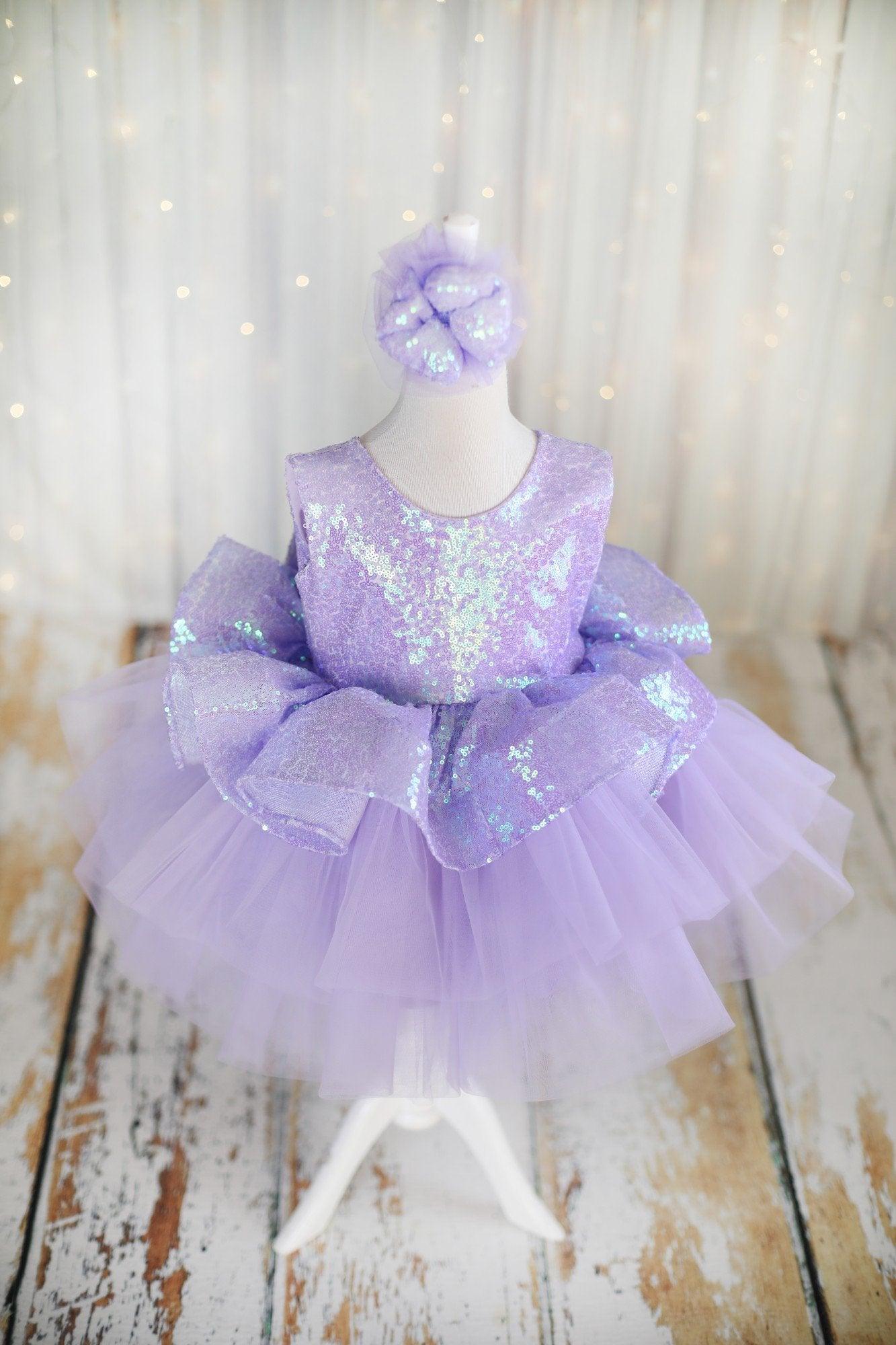Lilac Sequin Dress